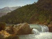 Jean-Joseph-Xavier Bidauld View of the Cascade of the Gorge near Allevard oil painting on canvas